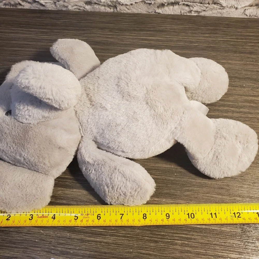 Kellytoy Gray Grey Elephant Crinkle Ear Rattle Plush 12